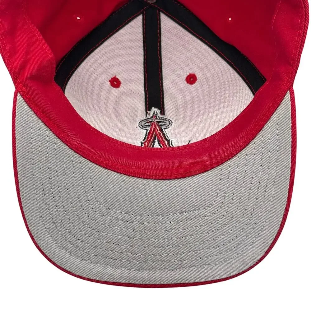 '47 Brand MVP Los Angeles Angels MLB Snapback Hat Cap Solid Red Adjustable